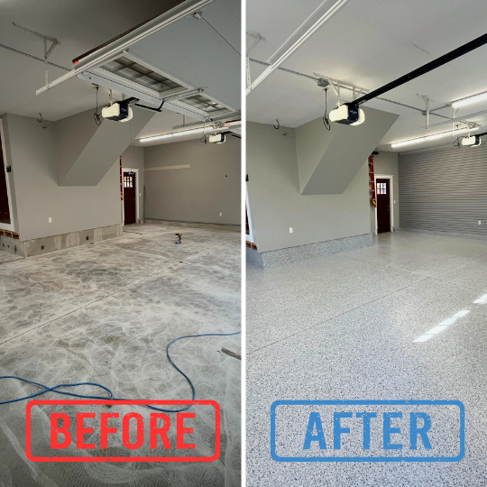 epoxy and polyurea 3-coat floor in new hampshire